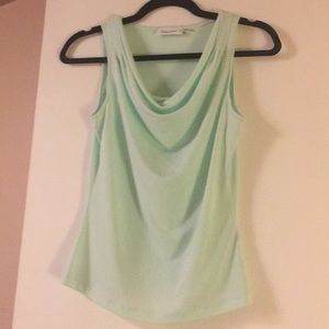 Calvin Klein mint draped tank top